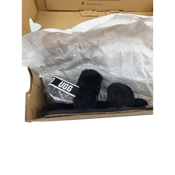 Ugg Oh-Yeah Girls TD Black Slides 1116636T Size 10 NWT NIB Toddlers - Picture 8 of 11